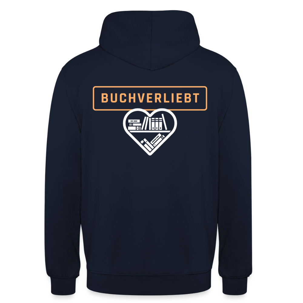 buchverliebt-unisex-hoodie - Navy