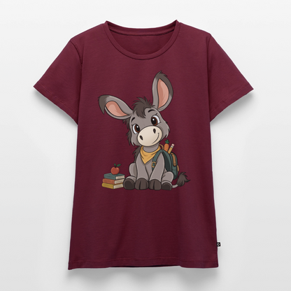 der-kleine-esel-classic-frauen-shirt - Burgunderrot