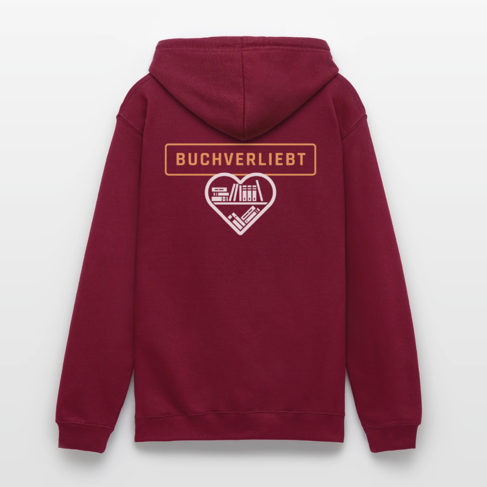 buchverliebt-unisex-hoodie - Bordeaux