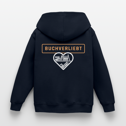 buchverliebt-kinder-hoodie - Navy
