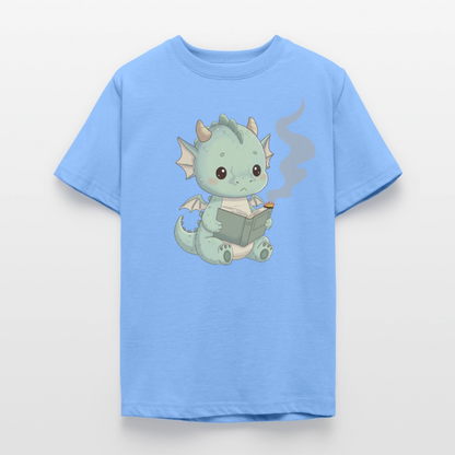 kleiner-bucherdrache-teenager-t-shirt - Himmelblau