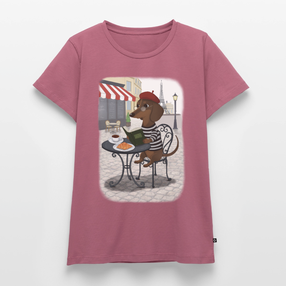 Dackel in Paris – Très Pawfect | Premium T-Shirt für Frauen - Mauve