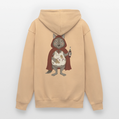 der.asoziale.wolf.unisex.hoodie - Pfirsich