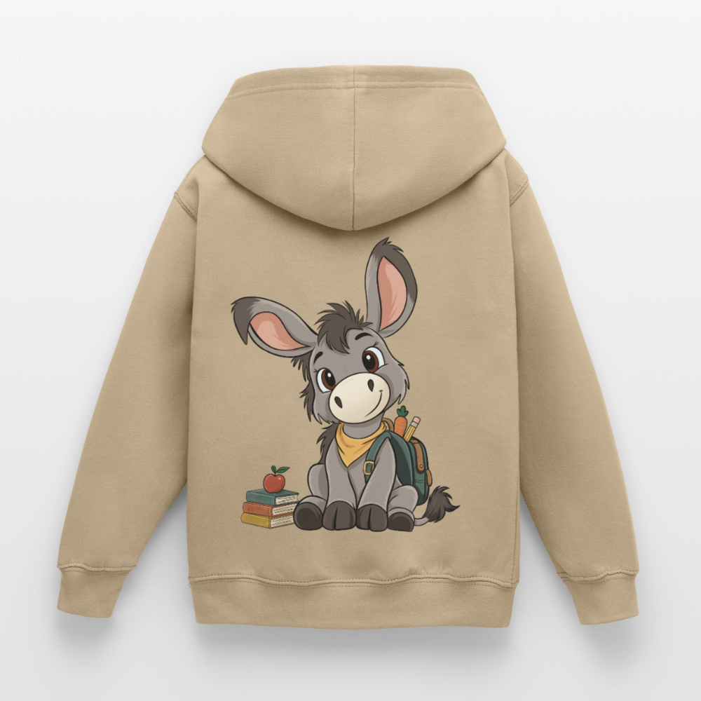 der-kleine-esel-classic--kinder-hoodie - Sand
