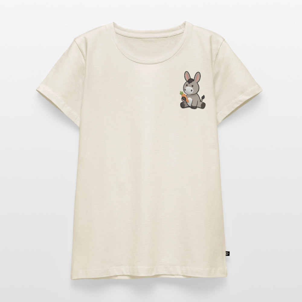 der-kleine-esel-frauen-shirt-pocket - Naturweiß