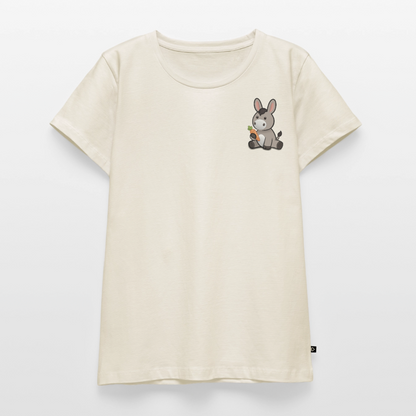 der-kleine-esel-frauen-shirt-pocket - Naturweiß