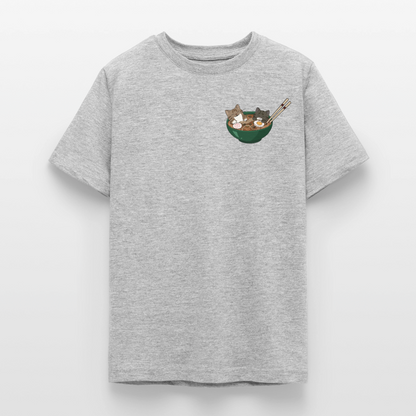 Sushi-Cats-ramen-teenager-kinder-t--shirt - Grau meliert