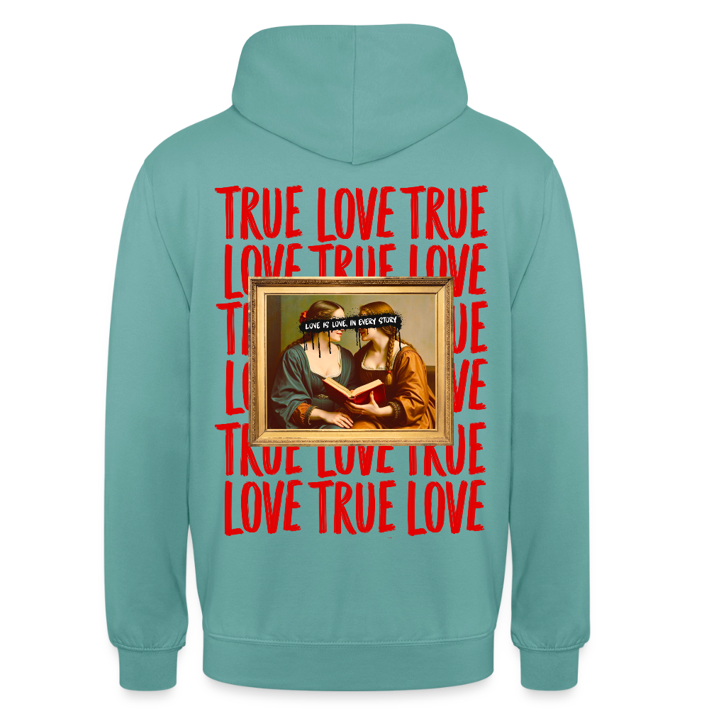 love.is.love.women.Unisex.Hoodie - Pastelltürkis