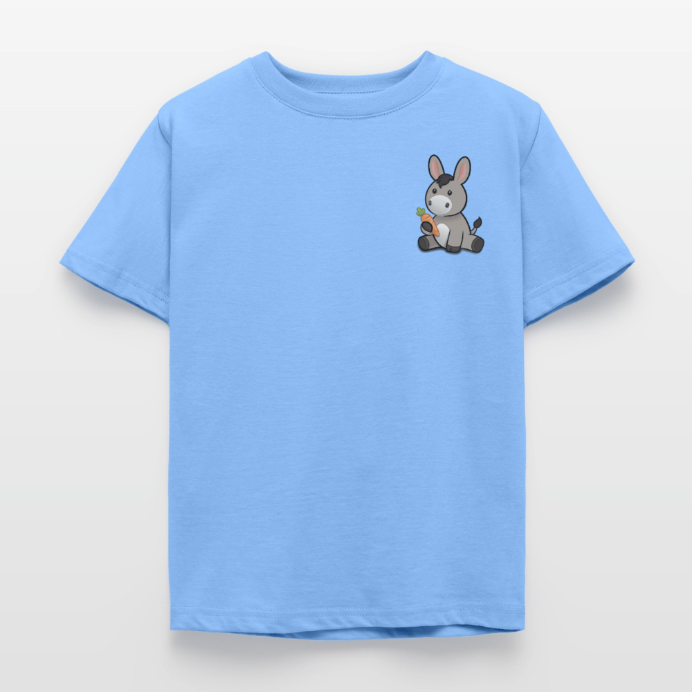 der-kleine-esel-kinder-t-shirt-pocket - Himmelblau