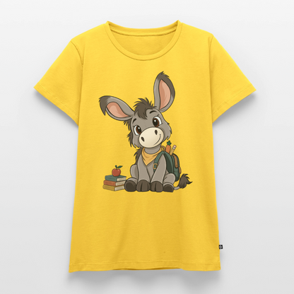der-kleine-esel-classic-frauen-shirt - Sonnengelb