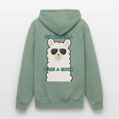 no-drama-unisex-hoodie - Graugrün