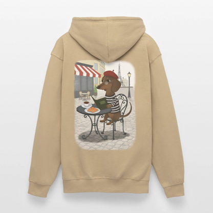 dackel.in.paris.tres.pawfect.unisex.hoodie - Beige