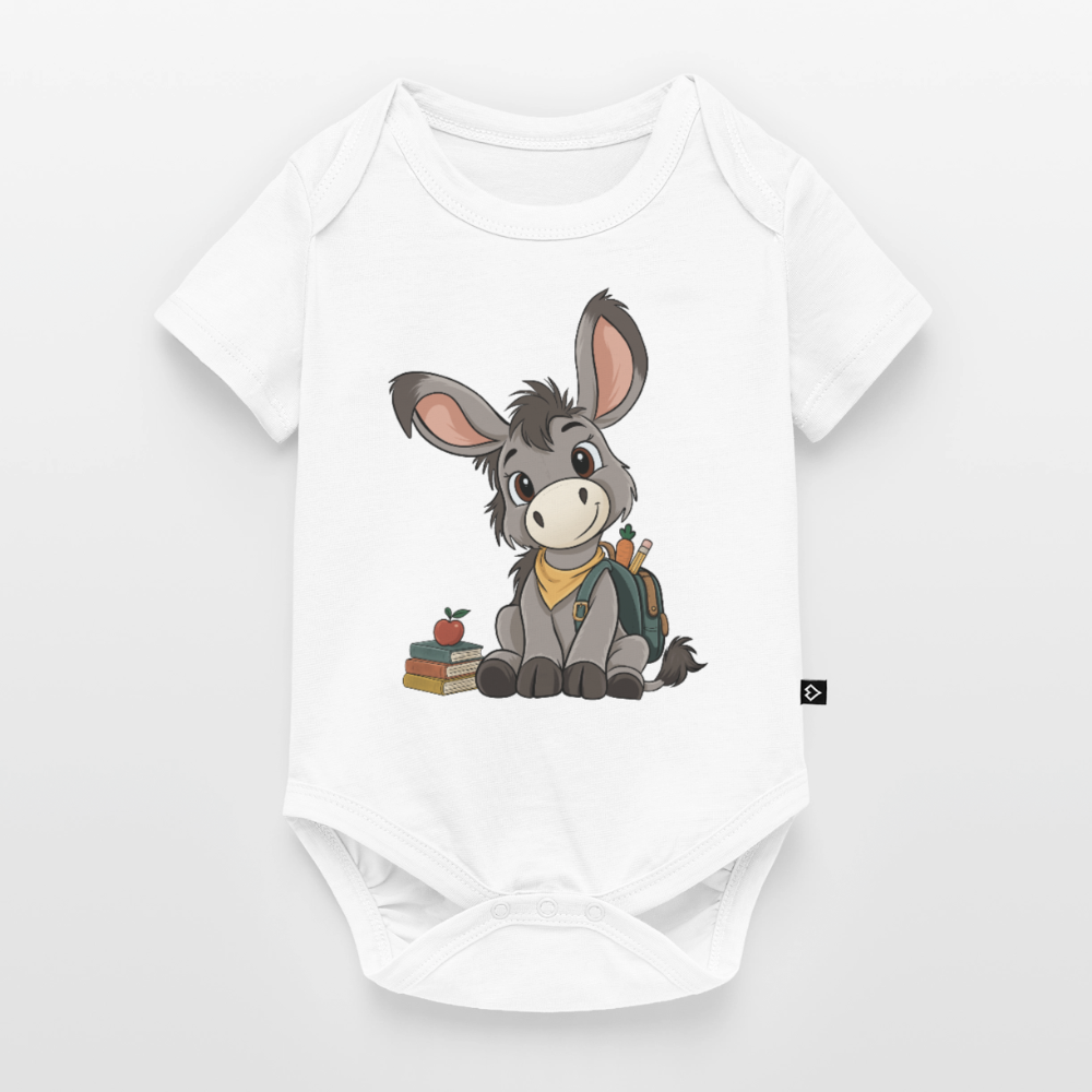 der-kleine-esel-classic-baby-bio-body - Weiß