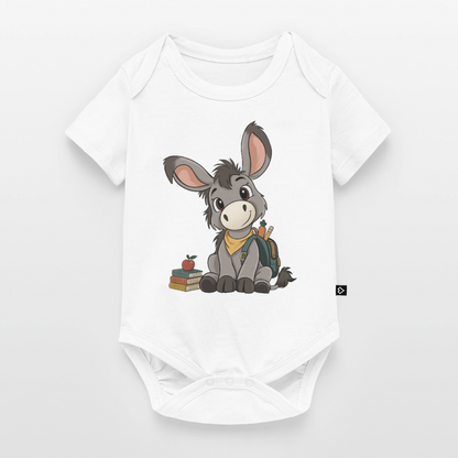 der-kleine-esel-classic-baby-bio-body - Weiß