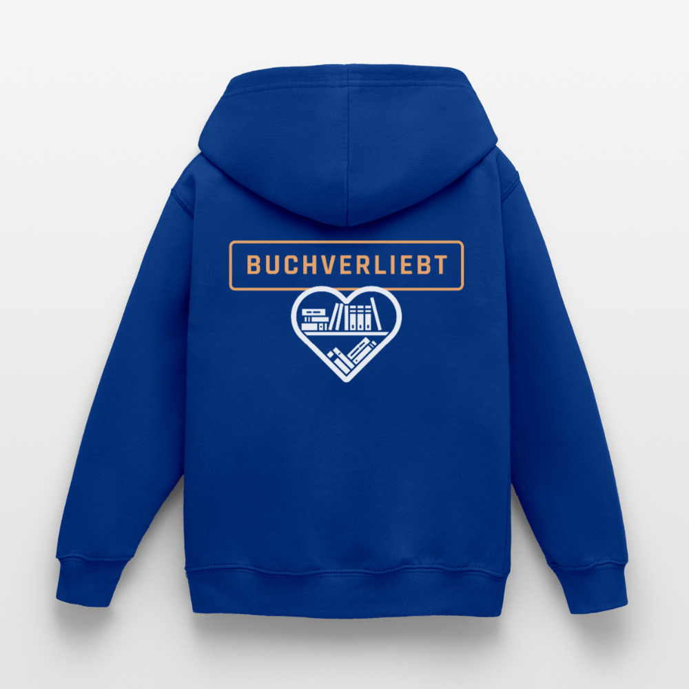 buchverliebt-kinder-hoodie - Royalblau