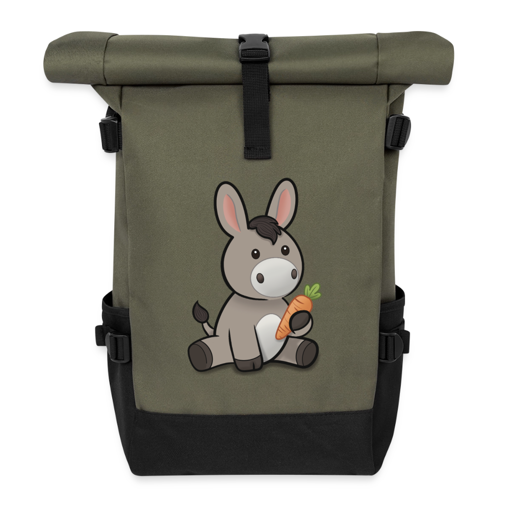 der-kleine-esel-unisex-rucksack-22l - Olive/Schwarz