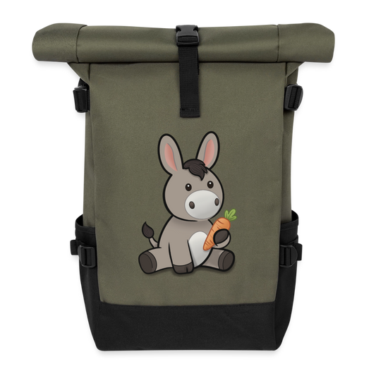 der-kleine-esel-unisex-rucksack-22l - Olive/Schwarz