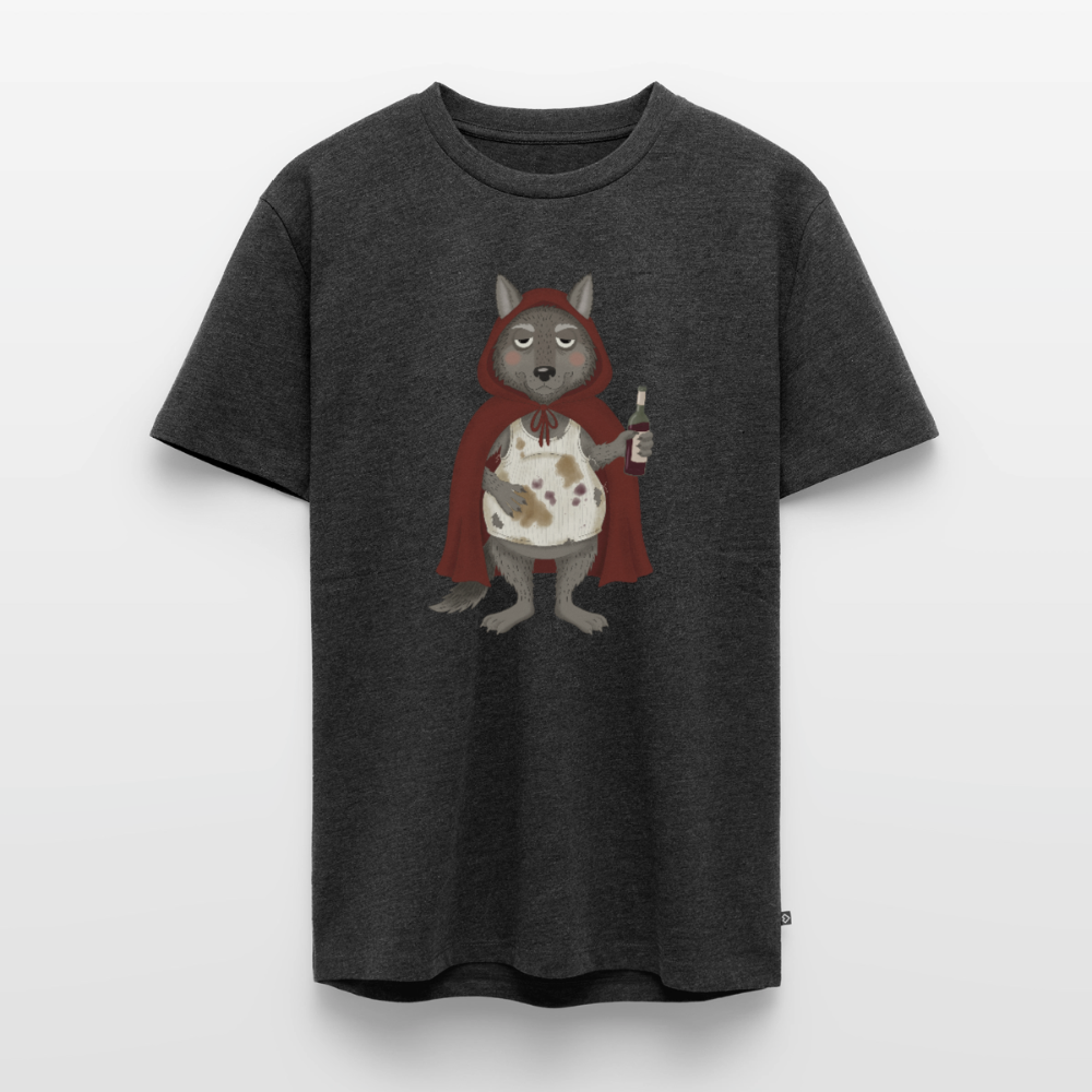 Der.asozial.wolf.männer.shirt - Anthrazit meliert