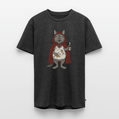 Der.asozial.wolf.männer.shirt - Anthrazit meliert