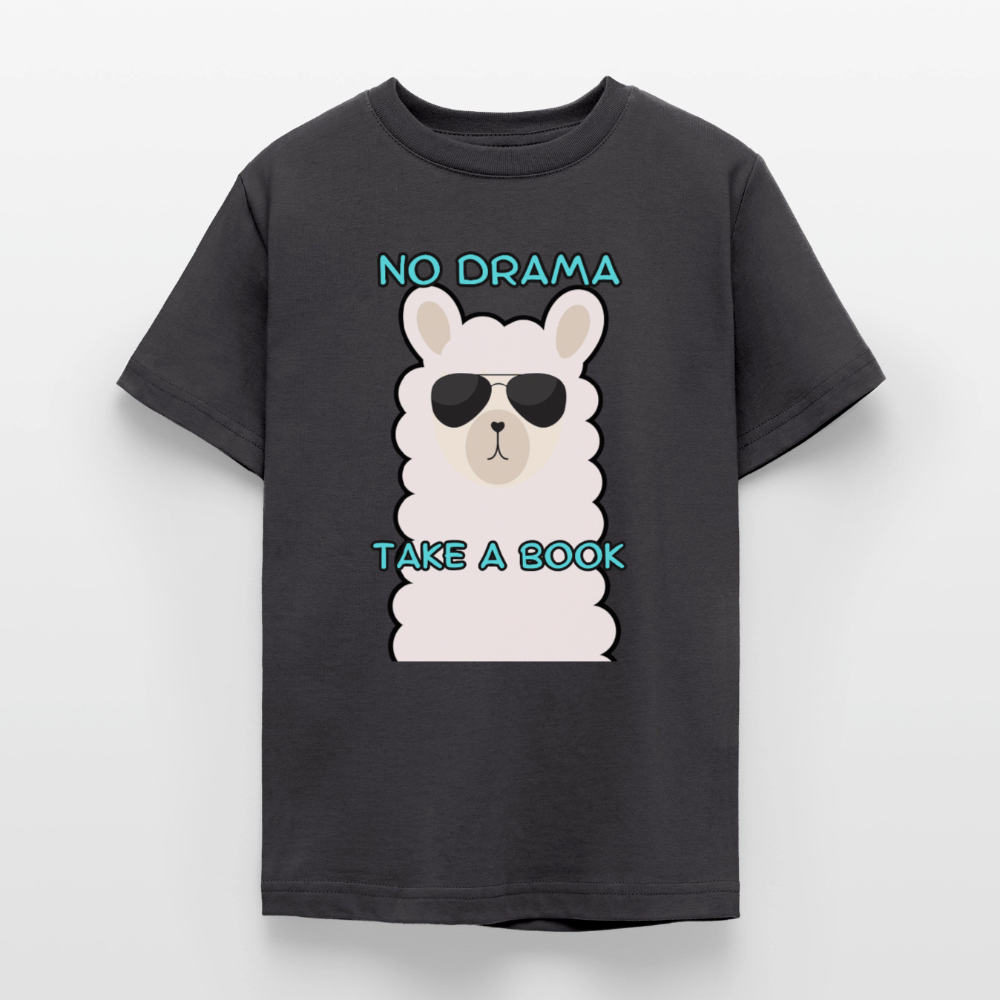no-drama-teenager-t-shirt - Dunkelgrau