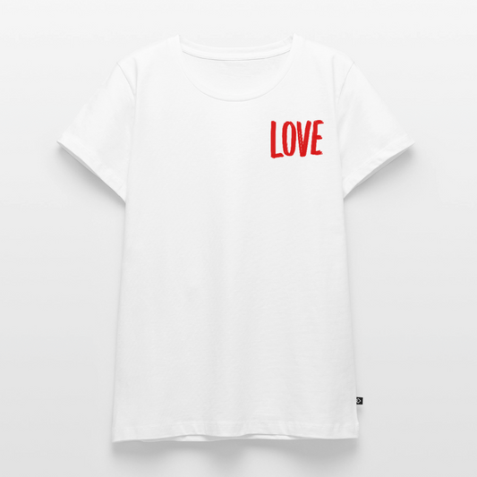 love.is.love.women.frauen.shirt - Weiß