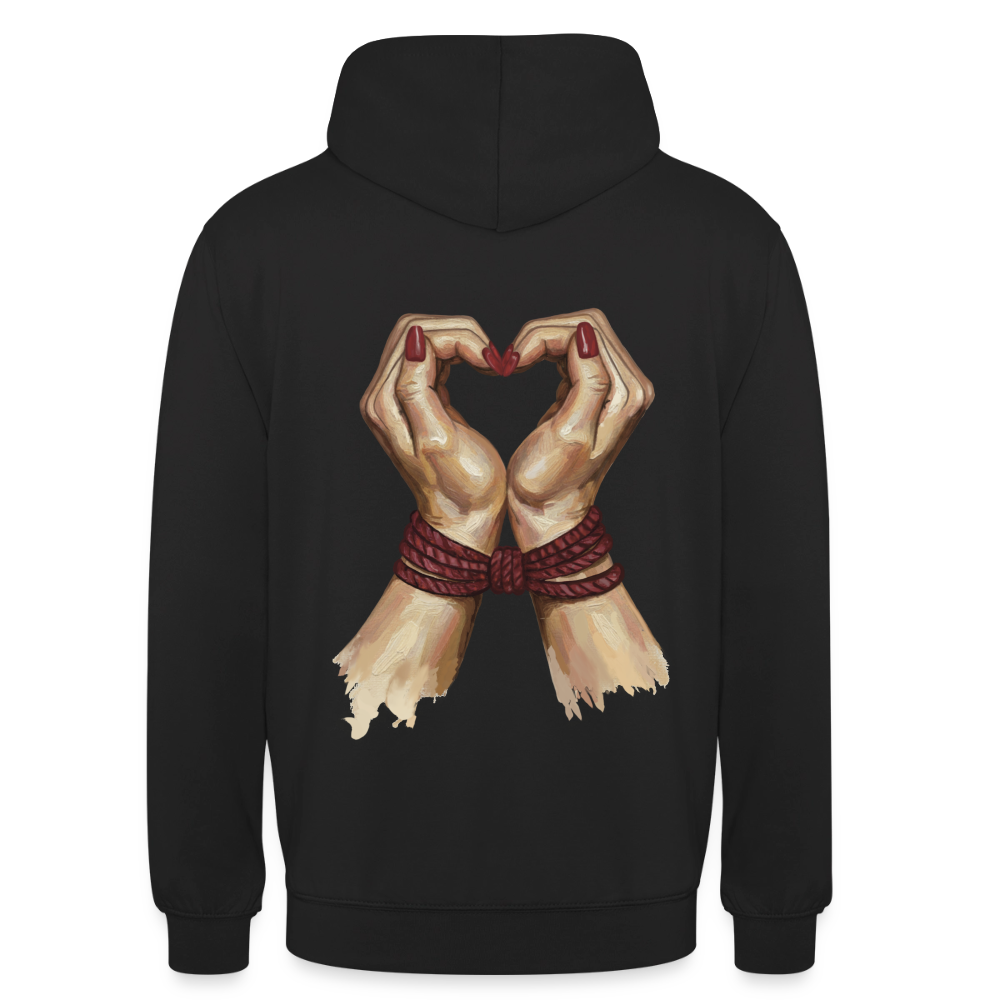 bound.by.Love.unisex.hoodie - Schwarz