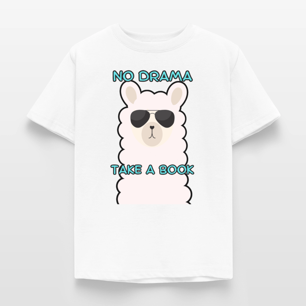no-drama-kinder-t-shirt - Weiß