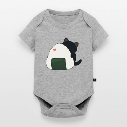 Sushi-Cats-Onigiri-baby-bio-body - Grau meliert