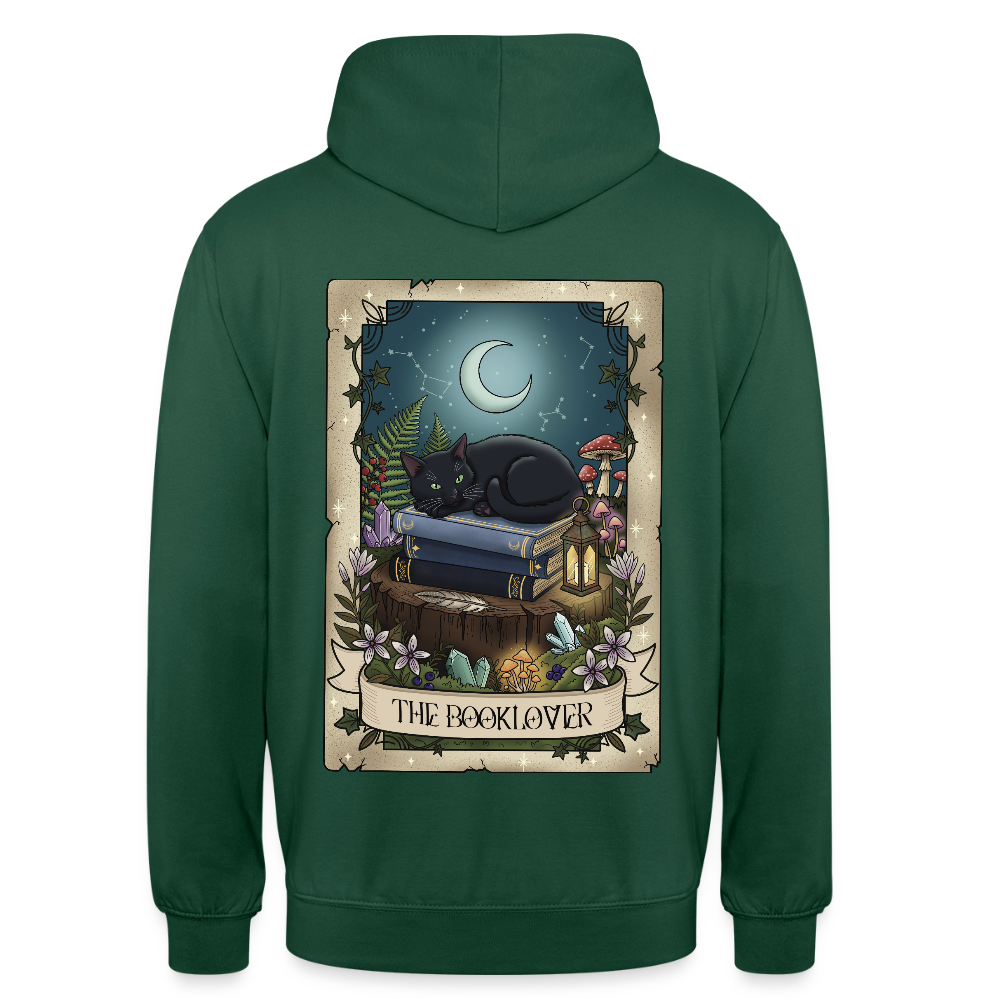 Tarotkarten-Booklover-unisex-hoodie - Flaschengrün
