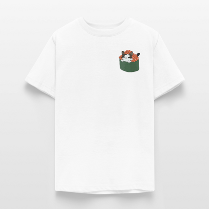 Sushi-Cats-Gunkan-teenager-kinder-t--shirt - Weiß
