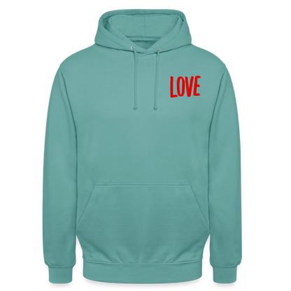 love.is.love.women.Unisex.Hoodie - Pastelltürkis