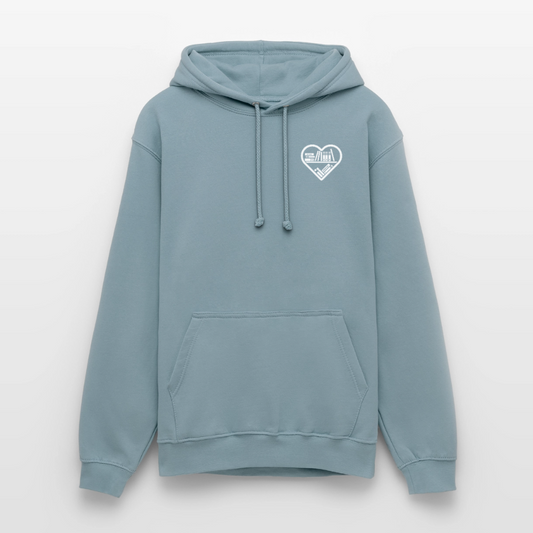 buchverliebt-unisex-hoodie - Nebelblau