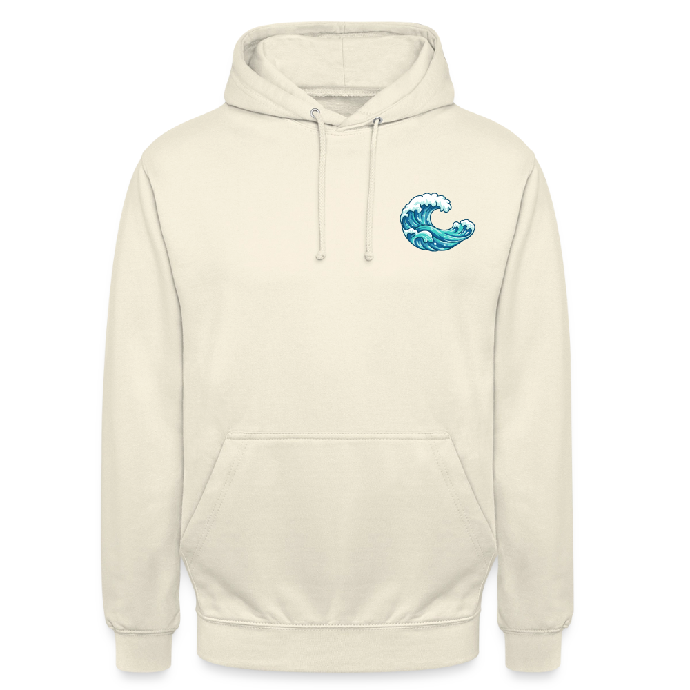 Kleiner.Delfin .große.Welle.unisex.hoodie - Vanille-Milchshake