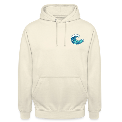 Kleiner.Delfin .große.Welle.unisex.hoodie - Vanille-Milchshake