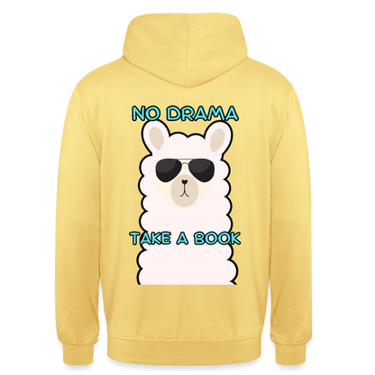 no-drama-unisex-hoodie - Zitronengelb