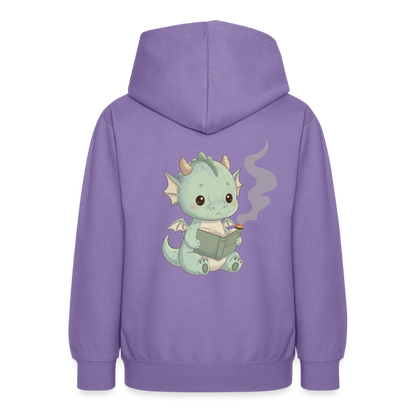 Kleiner.buecherdrache.teenager.hoodie - Lavendel