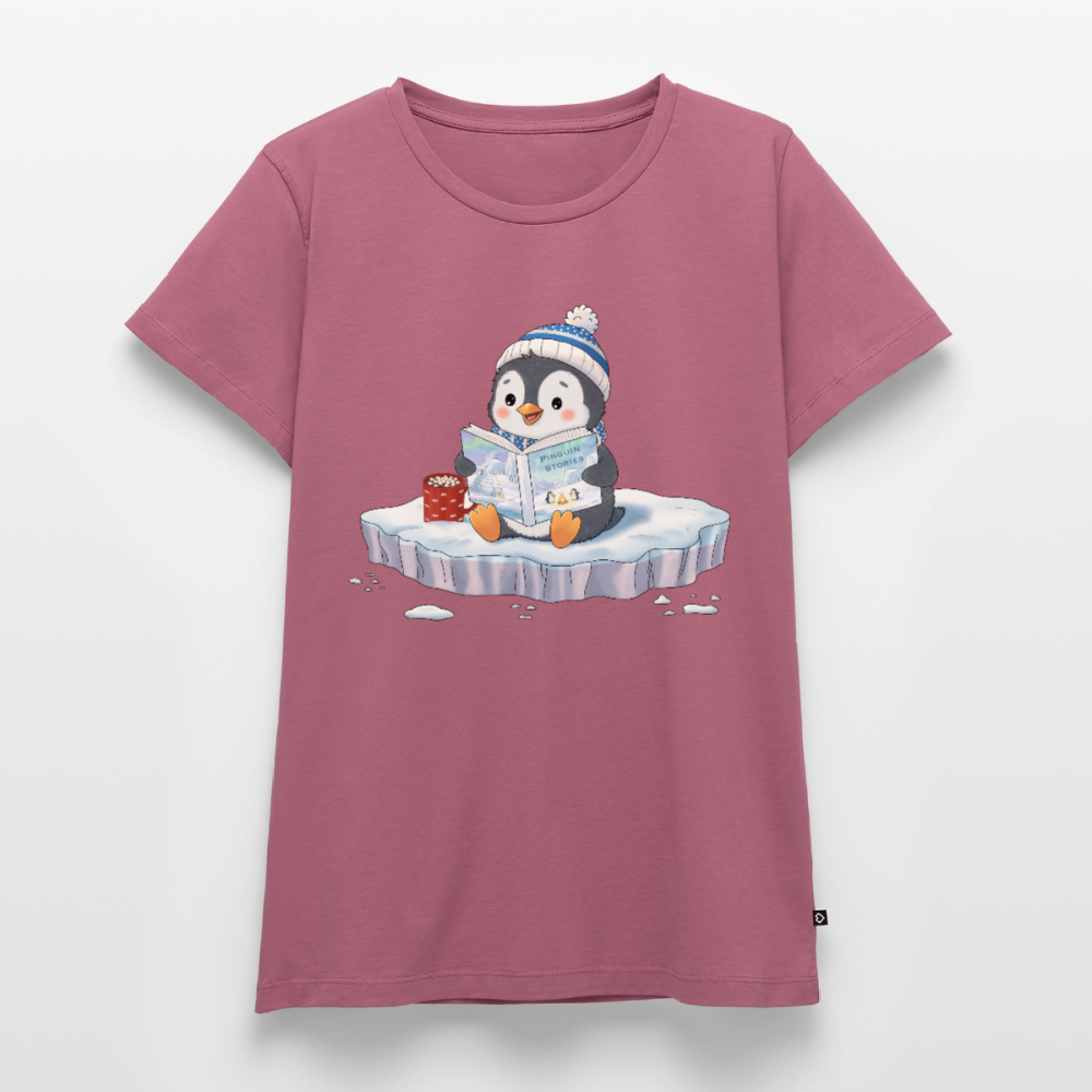 Cozy Pinguin Stories | Premium T-Shirt für Frauen - Mauve