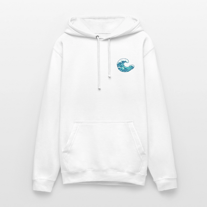 Kleiner.Delfin .große.Welle.unisex.hoodie - Weiß