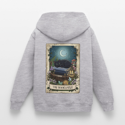Tarotkarten-Booklover-kinder-hoodie - Hellgrau meliert