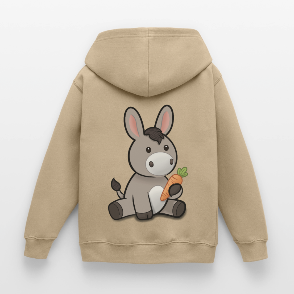 der-kleine-esel-kinder-hoodie - Sand