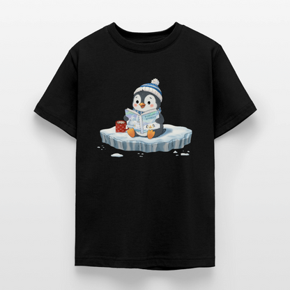Cozy.Pinguin.Stories.Teenager.T-Shirt - Schwarz