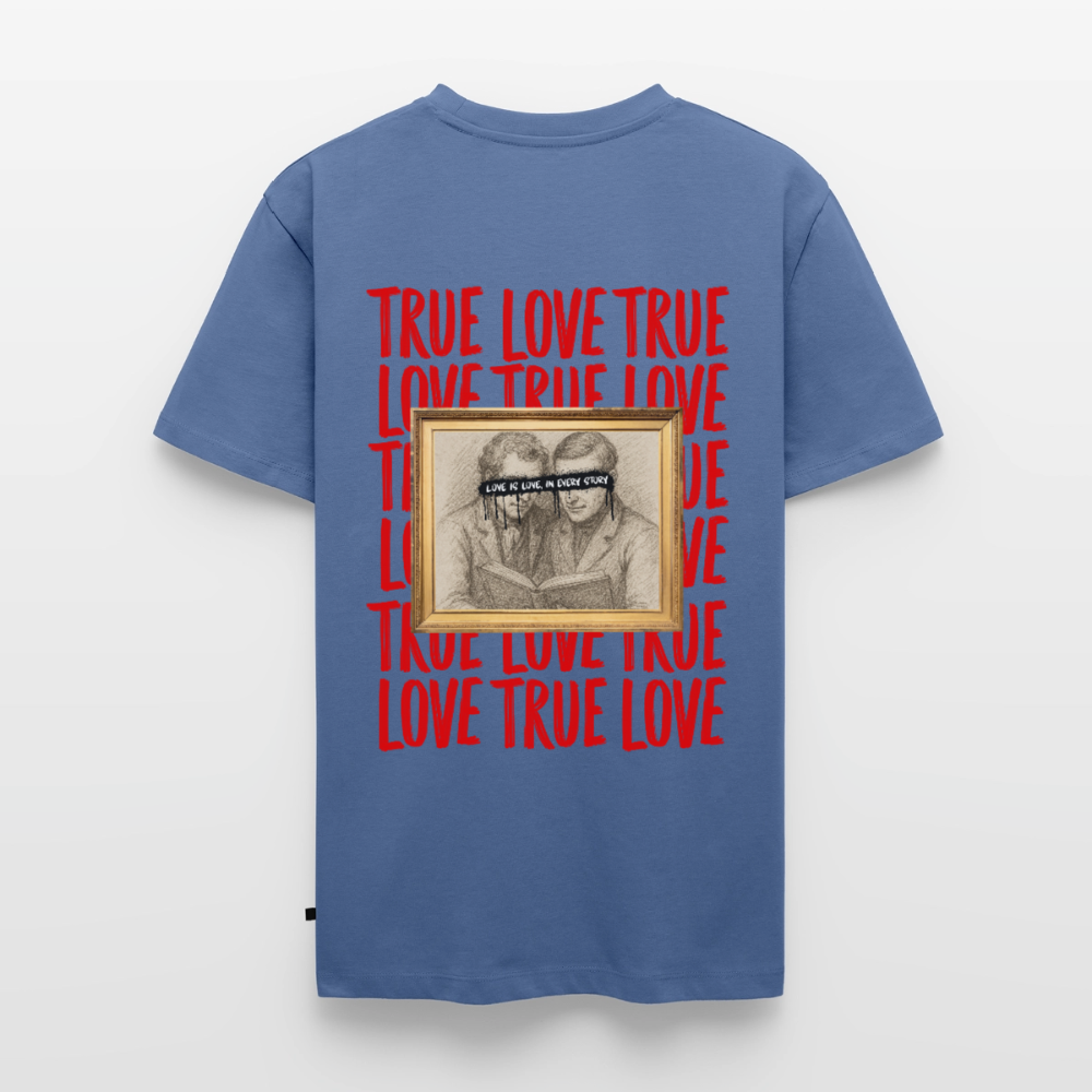 love.is.love.men.männer.shirt - Taubenblau