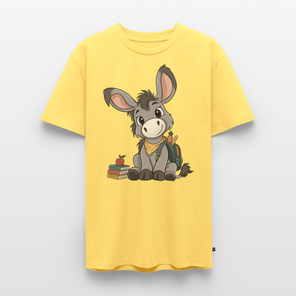 der-kleine-esel-classic-männer-shirt - Pastellgelb