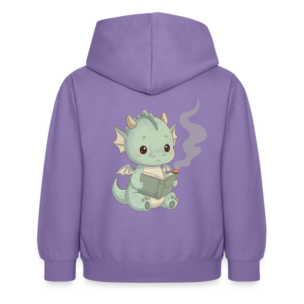 Kleiner.buecherdrache.kinder.hoodie - Lavendel
