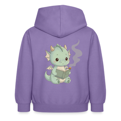 Kleiner.buecherdrache.kinder.hoodie - Lavendel