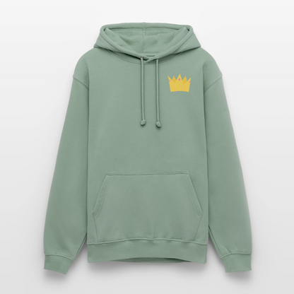 der.ungekuesste.froschkoenig.unisex.hoodie - Graugrün