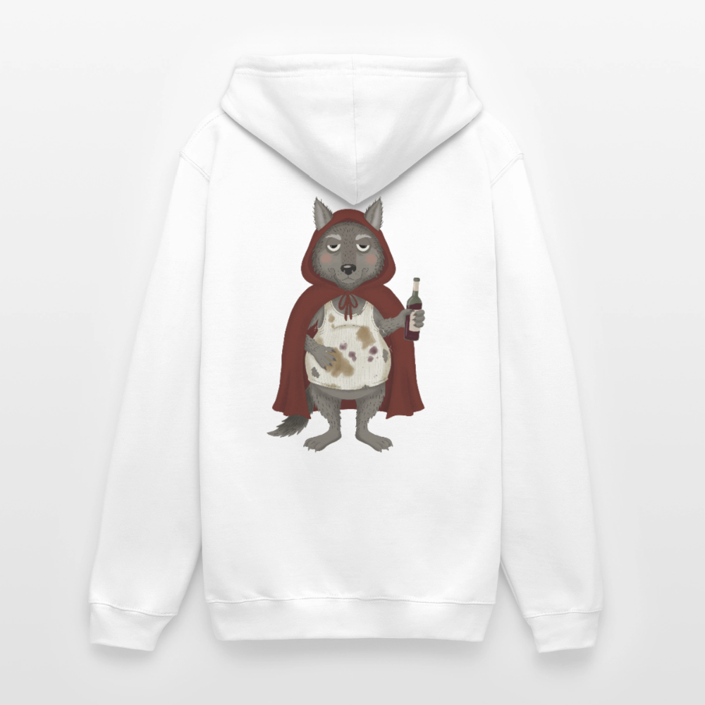 der.asoziale.wolf.unisex.hoodie - Weiß