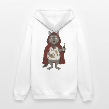 der.asoziale.wolf.unisex.hoodie - Weiß