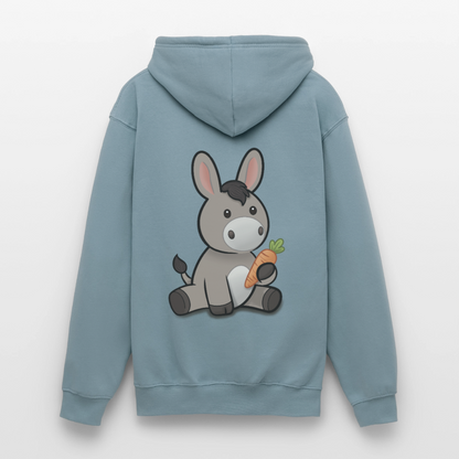 der-kleine-esel-unisex-hoodie - Nebelblau