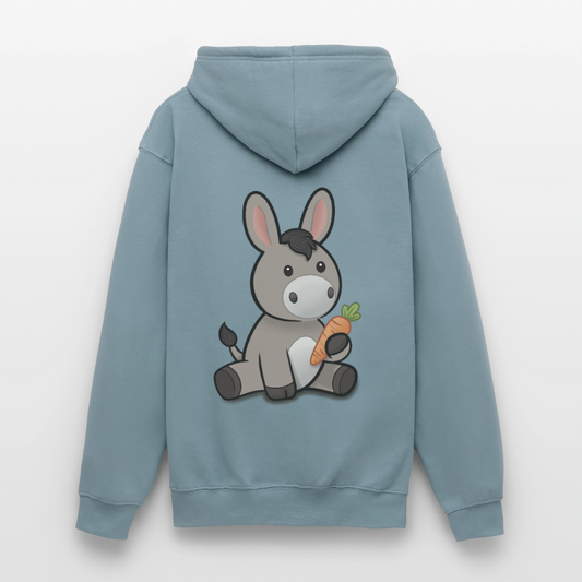 der-kleine-esel-unisex-hoodie - Nebelblau
